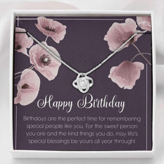 Girlfriend Necklace, Birthday Gifts For Girls , Birthday Necklace , Love Knot Necklace - Thegiftio UK