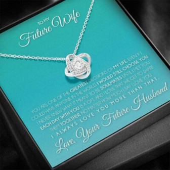 Girlfriend Necklace, Future Wife Necklace, Necklace Gift For Future Wife From Husband, Gift For Girlfriend, Bride, Fiance, Wedding - Thegiftio UK