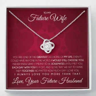 Girlfriend Necklace, Future Wife Necklace, Necklace Gift For Future Wife From Husband, Gift For Girlfriend, Bride, Fiance, Wedding - Thegiftio UK