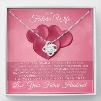 Girlfriend Necklace, Future Wife Necklace, Necklace Gift For Future Wife From Husband, Gift For Girlfriend, Bride, Fiance, Wedding - Thegiftio UK