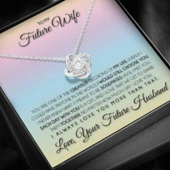 Girlfriend Necklace, Future Wife Necklace, Necklace Gift For Future Wife From Husband, Gift For Girlfriend, Bride, Fiance, Wedding - Thegiftio UK