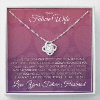 Girlfriend Necklace, Future Wife Necklace, Necklace Gift For Future Wife From Husband, Gift For Girlfriend, Bride, Fiance, Wedding - Thegiftio UK