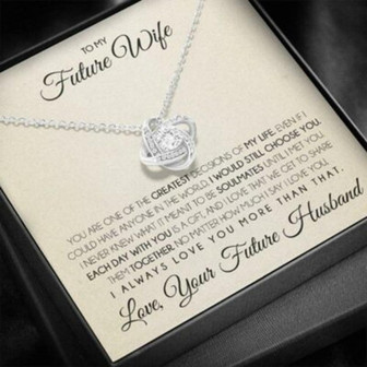 Girlfriend Necklace, Future Wife Necklace, Necklace Gift For Future Wife From Husband, Gift For Girlfriend, Bride, Fiance, Wedding - Thegiftio UK