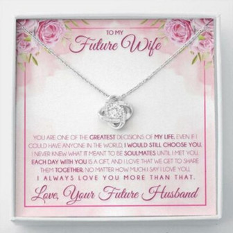Girlfriend Necklace, Future Wife Necklace, Necklace Gift For Future Wife From Husband, Gift For Girlfriend, Bride, Fiance, Wedding - Thegiftio UK