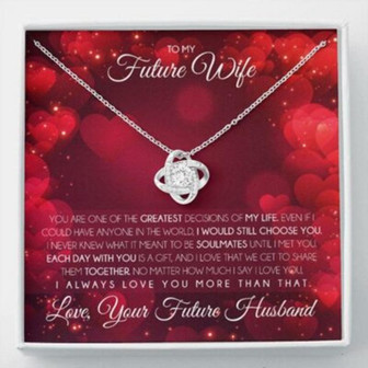 Girlfriend Necklace, Future Wife Necklace, Necklace Gift For Future Wife From Husband, Gift For Girlfriend, Bride, Fiance, Wedding - Thegiftio UK