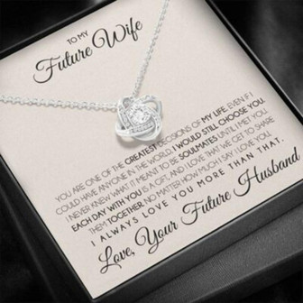 Girlfriend Necklace, Future Wife Necklace, Necklace Gift For Future Wife From Husband, Gift For Girlfriend, Bride, Fiance, Wedding - Thegiftio UK