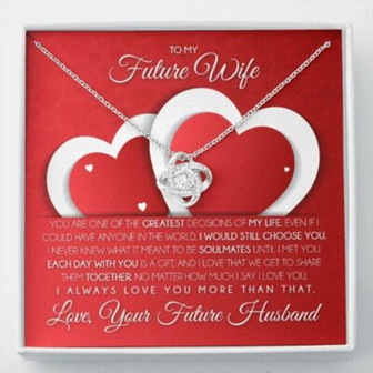 Girlfriend Necklace, Future Wife Necklace, Necklace Gift For Future Wife From Husband, Gift For Girlfriend, Bride, Fiance, Wedding - Thegiftio UK