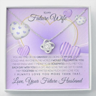 Girlfriend Necklace, Future Wife Necklace, Necklace Gift For Future Wife From Husband, Gift For Girlfriend, Bride, Fiance, Wedding - Thegiftio UK