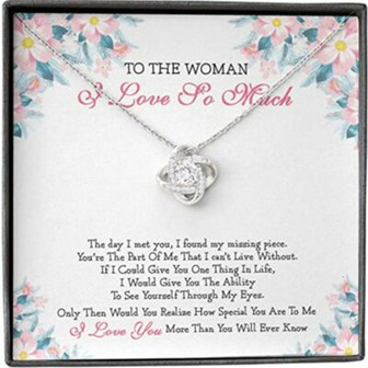 Girlfriend Necklace, Future Wife Necklace, Soulmate Necklace Gift For Her, To Woman Love Much - Thegiftio UK