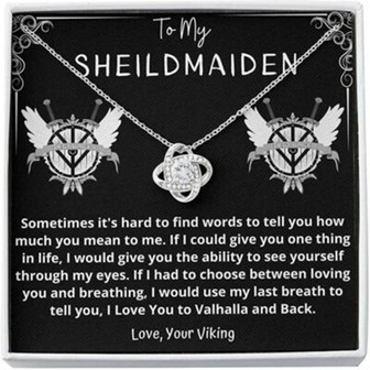 Girlfriend Necklace, Future Wife Necklace, Wife Necklace, Shieldmaiden Necklace, Viking For Women, Last Minutes Gifts For Her, Wife, Future-Wife - Thegiftio UK