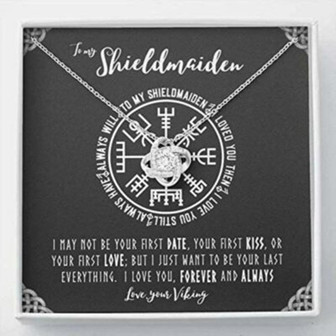 Girlfriend Necklace, Future Wife Necklace, Wife Necklace, Shieldmaiden, Shieldmaiden Necklace, Nordic Necklace, Minimalist Viking - Thegiftio