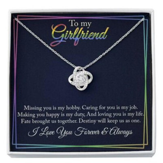 Girlfriend Necklace, Necklace For Lesbian Girlfriend, Lbgt Gift, Lbgt Necklace, Lbgt - Thegiftio UK