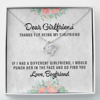 Girlfriend Necklace , To My Best Girlfriend Gift , Love Knots Necklace - Thegiftio UK