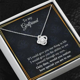 Girlfriend Necklace, To My Girlfriend Gift Necklace, Gift For Her, Necklace For Girlfriend, Valentine Gift - Thegiftio UK
