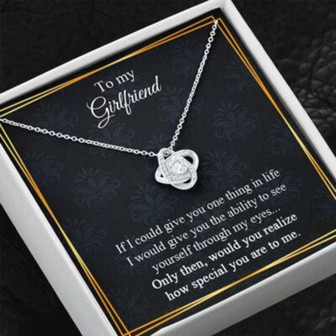 Girlfriend Necklace, To My Girlfriend Necklace, Gift For Her, Necklace For Girlfriend, Valentine Gift - Thegiftio UK