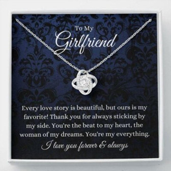 Girlfriend Necklace, To My Girlfriend Necklace, Anniversary Birthday Gift For Girlfriend Fiance Future Wife - Thegiftio UK