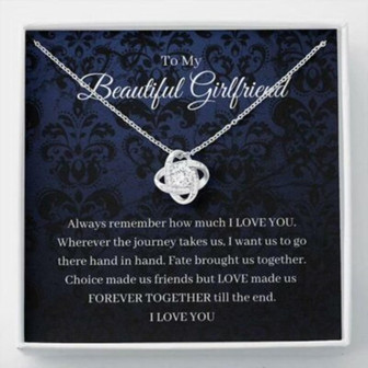 Girlfriend Necklace, To My Girlfriend Necklace, Gift For Girlfriend Anniversary Birthday Present - Thegiftio UK