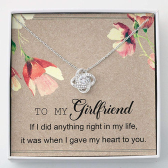Girlfriend Necklace , To My Girlfriend Necklace Gifts , Necklace With Gift Box For Birthday Christmas - Thegiftio UK