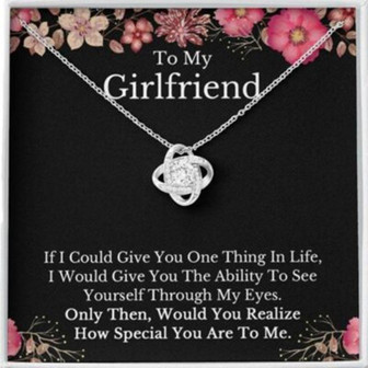 Girlfriend Necklace, To My Girlfriend Necklace, Anniversary Birthday Christmas Gift For Girlfriend - Thegiftio UK