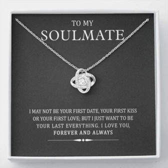 Girlfriend Necklace, To My Girlfriend/Soulmate/Wife Necklace, Pendant For Wife, Gift For Her - Thegiftio UK