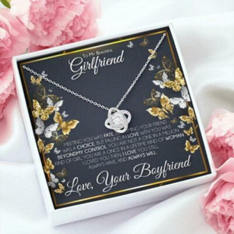 Girlfriend Necklace, Valentine, Day Necklace Gift For Girlfriend From Boyfriend, Promise Necklace Gift For Fiance - Thegiftio UK