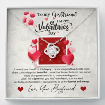 Girlfriend Necklace, Valentine, Day Necklace Gift For Girlfriend From Boyfriend, Promise Necklace Gift For Fiance - Thegiftio UK