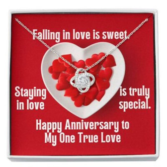 Girlfriend Necklace, Wife Necklace, Anniversary Card , Sentimental Gift For Her , One True Love - Thegiftio UK
