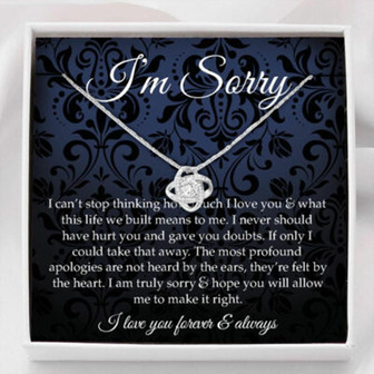 Girlfriend Necklace, Wife Necklace, Apology Necklace Gift For Her, Forgiveness Gift, I’M Sorry Necklace Gift For Wife/Girlfriend - Thegiftio UK