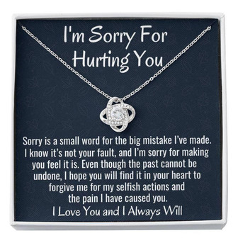 Girlfriend Necklace, Wife Necklace, I’M Sorry Gift, Apology Gift For Partner Wife Or Girlfriend Loved One - Thegiftio