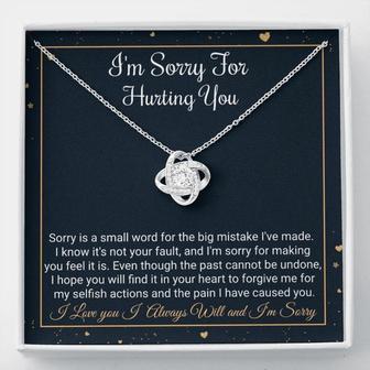 Girlfriend Necklace, Wife Necklace, I’M Sorry Gift, Apology Gift, Forgive Me, Sorry Gift For A Friend Or Partner - Thegiftio UK
