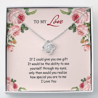 Girlfriend Necklace, Wife Necklace, My Love Necklace , Necklace Gift For Her , Love Knots - Thegiftio UK