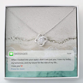 Girlfriend Necklace, Wife Necklace, Necklace Gift For Her , Message Card For Her - Thegiftio UK