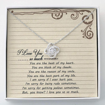 Girlfriend Necklace, Wife Necklace, Necklace Gift For Her , Love You So Much Necklace - Thegiftio UK