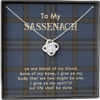 Girlfriend Necklace, Wife Necklace, Soulmate Necklace Gift For Her, Sassenach Outlander, Alluring Wife Girlfriend Chain Necklace - Thegiftio UK