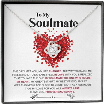 Girlfriend Necklace, Wife Necklace, Soulmate Necklace Gift For Her From Husband Boyfriend,Love Always Last - Thegiftio UK