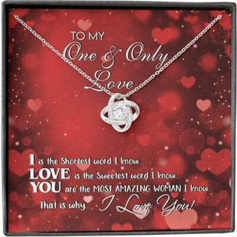Girlfriend Necklace, Wife Necklace, Soulmate Necklace Gift For Her From Husband Boyfriend,One Only Love - Thegiftio UK