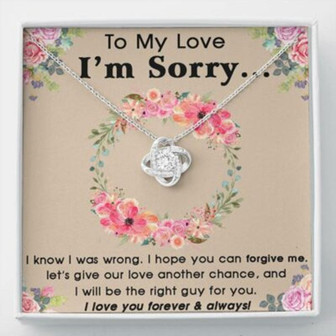 Girlfriend Necklace, Wife Necklace, To My Love I’M Sorry Necklace Gift, Sorry Necklace For Girl, Gift For Her - Thegiftio UK