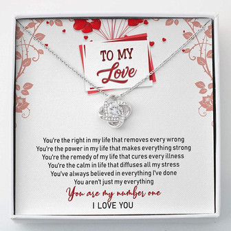 Girlfriend Necklace, Wife Necklace, To My Love Necklace , Necklace Gifts For Her , Love Knot Necklace With Gift Box - Thegiftio UK