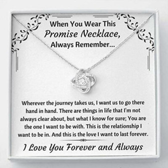 Girlfriend Necklace, Wife Necklace, To My Love “Promise Necklace” Necklace Gift - Thegiftio UK