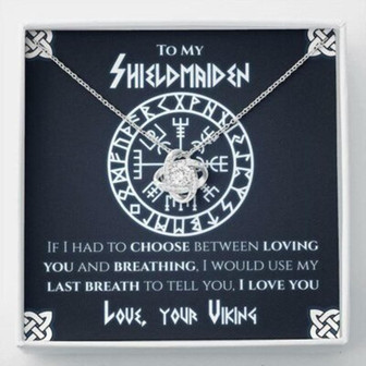 Girlfriend Necklace, Wife Necklace, To My Shieldmaiden Necklace Gift , Necklace From Viking, Gift For Wife From Husband, Gift For Girlfriend - Thegiftio UK