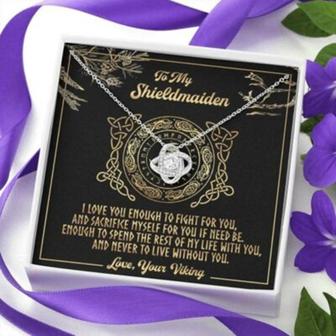 Girlfriend Necklace, Wife Necklace, To My Shieldmaiden Necklace, Fight For You , Gift For Best Friend, Soul Sister, Bridesmaid, Bestie - Thegiftio UK