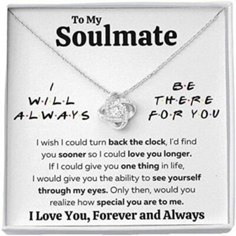 Girlfriend Necklace, Wife Necklace, To My Soulmate “There For You , My Eyes” Necklace Gift - Thegiftio UK