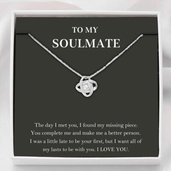 Girlfriend Necklace, Wife Necklace, To My Soulmate Necklace, You Complete Me, Gift For Wife, Girlfriend, Fiance, Future Wife - Thegiftio UK