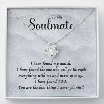 Girlfriend Necklace, Wife Necklace, To My Soulmate Necklace Gift , I Have Found My Match , Lovely Gift Necklace - Thegiftio UK