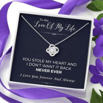 Girlfriend Necklace, Wife Necklace, To The Love Of My Life, You Stole My Heart Necklace , Engagement Gift For Girlfriend, Fiance, Future Wife - Thegiftio UK