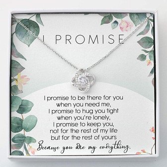 Girlfriend Necklace, Wife Necklace, You Are My Everything Gift , Promise Necklace For Her With Gift Box - Thegiftio UK