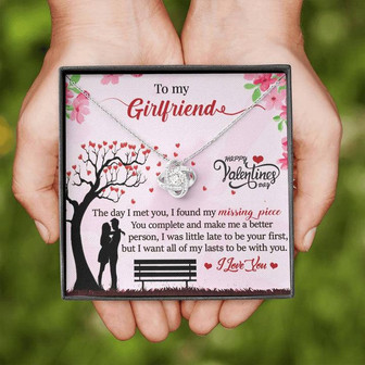 Girlfriend Valentine Love Knot Necklace - Thegiftio UK