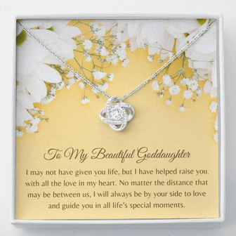 Goddaughter Necklace, Cute Goddaughter Gift , Baptism Gift , Goddaughter Love Birthday Necklace , Meaningful Card - Thegiftio UK
