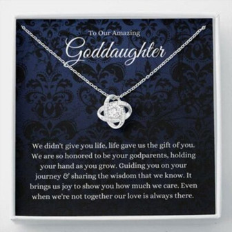 Goddaughter Necklace Gifts From Godparents, Baptism Gift, First Communion Gift For Girls - Thegiftio UK