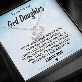 Goddaughter Necklace, To My Goddaughter Necklace, Gift For Goddaughter From Godparents, Goddaughter Birthday, Christmas Necklace - Thegiftio UK